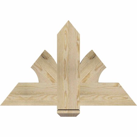 Ekena Millwork Redmond Rough Sawn Timber Gable Bracket, Douglas Fir, 36"W x 23"H x 2"D x 6"F, 15/12 Pitch GBW036X23X0206RED00RDF